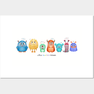 cute little monster collection Posters and Art